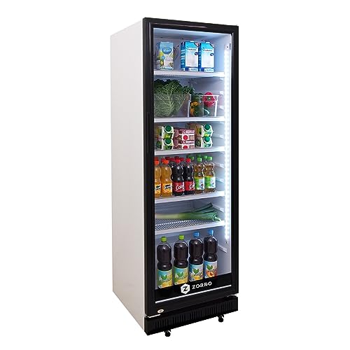 ZORRO - Getränkekühlschrank mit Glastür ZK360 - Glastür - 5 Roste - Flaschenkühlschrank 360 Liter
